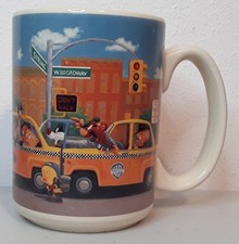 Vintage, Caneca de Café, NY, Warner Brothers, Looney Tunes, Lembrança comprar usado  Enviando para Brazil