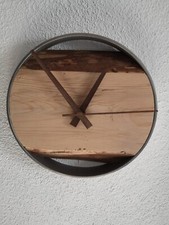 Wanduhr echtholz edelstahl gebraucht kaufen  Uhingen