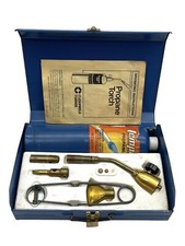 Kit de tocha de sopro vintage de latão LP estojo original bico de solda solda comprar usado  Enviando para Brazil
