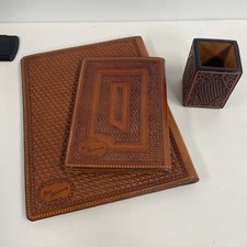 Porta-lápis Jim Murray couro esculpido personalizado western portfollio/caderno comprar usado  Enviando para Brazil