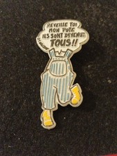 Pin's Badge SOS Racisme Coluche  Réveille-toi Mon Pote Ils Sont Devenus Fous comprar usado  Enviando para Brazil