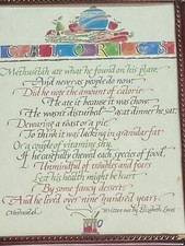 Framed poem calories for sale  La Mesa