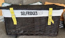Selfridges wicker hamper for sale  WREXHAM