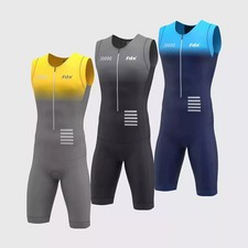 Terno triplo triatlo masculino duplo acolchoado respirável corrida natação ciclismo Reino Unido comprar usado  Enviando para Brazil