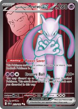 Cartões Pokemon Team Rocket's Mewtwo ex 213/182 ultra raros ex Destined Rivals comprar usado  Enviando para Brazil