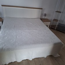Tagesdecke cremeweiß 200cm gebraucht kaufen  Steinau