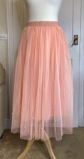 Boohoo peach layered for sale  BRADFORD