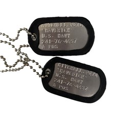 Dogtag piastrine militari usato  Vinovo