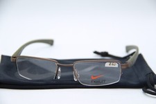 NOVO NIKE 4634 246 MARROM VERDE GUNMETAL AUTÊNTICO COM ESTOJO ÓCULOS 47-17 comprar usado  Enviando para Brazil