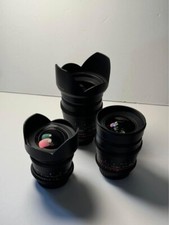 Usado, Lentes Canon EF 35mm, 24mm e 14mm Cine Prime por Rokinon e Samyang comprar usado  Enviando para Brazil