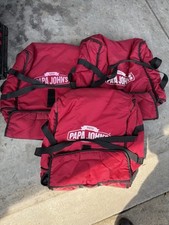 Saco quente Papa John’s Pizza isolado térmico grande vermelho entrega comprar usado  Enviando para Brazil