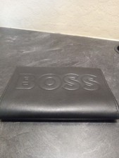  Carteira de viagem de couro preta Hugo Boss comprar usado  Enviando para Brazil