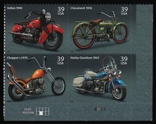 #4088a 39c American Motorcycles, bloco de placas [V11111 LR] **QUALQUER 5=FRETE GRÁTIS** comprar usado  Enviando para Brazil