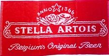 Toalha de barra de algodão Stella Artois 525 mm x 250 mm (pp), usado comprar usado  Enviando para Brazil