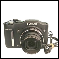 Câmera Digital Canon PowerShot SX160 IS 16MP Preta 16GB Cartão SD Testado Funciona comprar usado  Enviando para Brazil