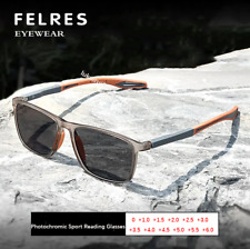 Óculos de sol masculino quadrado externo com bloqueio de luz azul fotocromático óculos de leitura  comprar usado  Enviando para Brazil