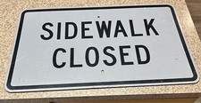 Sidewalk closed sign for sale  Mentor