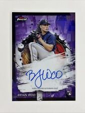 2024 Topps Finest Purple Auto Bryan Woo/125 Seattle Mariners #FA-BWO SP Rookie segunda mano  Embacar hacia Argentina