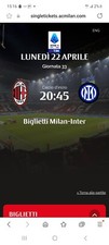 Biglietto milan inter usato Biglietto milan inter usato  Seveso