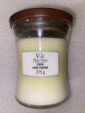 Woodwick candle linen for sale  CHELMSFORD