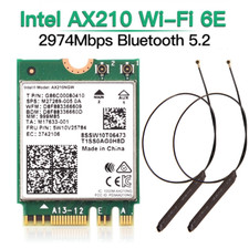 Karta Bluetooth Intel Wifi 6 AX200 Wifi 6E AX210 802.11ax Wifi z antenami Wifi na sprzedaż  Wysyłka do Poland