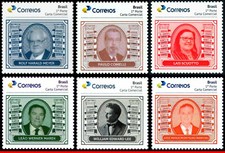 21-50 BRASIL 2020 2021 OS GRANDES NOMES DA FILATELIA BRASILEIRA, PB-164~191, SEM MARCA DE CHARNEIRA comprar usado  Brasil 