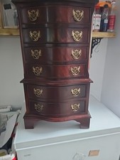 Mahogany serpentine front for sale  SHREWSBURY