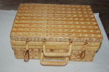 Valise vintage osier d'occasion  La Côte-Saint-André