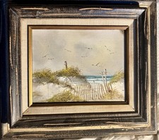 Vintage oil canvas for sale  Ocean City