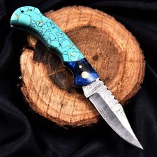 Custom damascus folding for sale  Fort Lauderdale