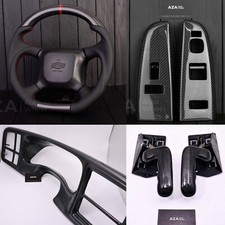 Moldura de direção kit fibra de carbono 1998-2002 GMC Sierra Chevrolet Silverado, usado comprar usado  Enviando para Brazil