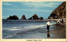 Cartão postal antigo Oregon Coast Maxwell Point Rock Hounds o400, usado comprar usado  Enviando para Brazil