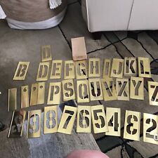 Vtg brass stencil for sale  Albuquerque