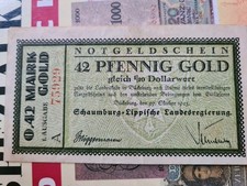 Pfennig gold notgeldschein gebraucht kaufen  Rochlitz