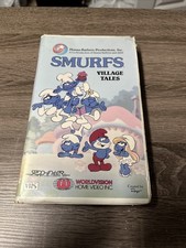SMURFS  VILLAGE TALES VHS 1987  Case Only Hanna-Barbera Worldvision Home Video comprar usado  Enviando para Brazil