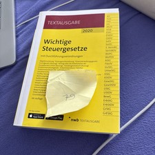 Wichtige steuergesetze 2020 gebraucht kaufen  Netphen
