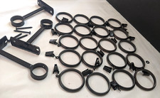 Curtain rings black for sale  Lansdale
