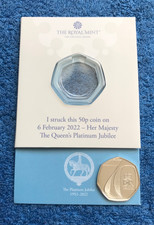 Platinum jubilee 50p for sale  BRIXHAM