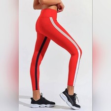 Legging Anthropologie Splits59 colorblock listrada vermelha 7/8 tamanho XS presente comprar usado  Enviando para Brazil