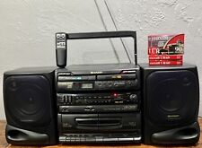 Sistema estéreo Sharp Vintage 1998 CD portátil rádio, modelo GX-CH150 Boombox, usado comprar usado  Enviando para Brazil