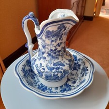 Vintage blue white for sale  KING'S LYNN