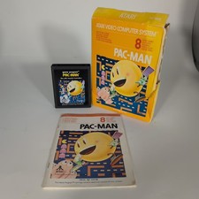 Pac-Man 1981 Atari 2600 CIB cartucho manual caixa danificada testada funcionando CX2646, usado comprar usado  Enviando para Brazil
