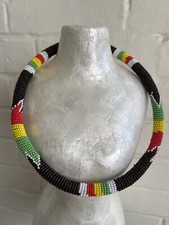 African beaded necklace for sale  LONDON