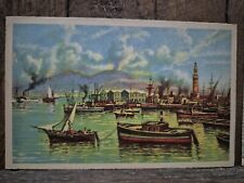 Napoli porto cartolina usato  Italia