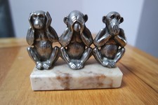 Wise monkeys ornament for sale  BROADSTONE