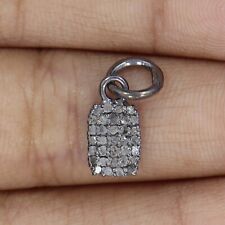 Pingente de amuletos de etiqueta de cachorro de diamante natural prata esterlina 925 colar de etiqueta de cachorro comprar usado  Enviando para Brazil