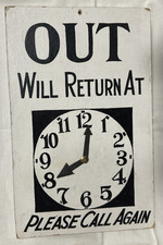 Vintage return clock for sale  Glen Elder