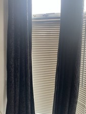 Black crushed velvet for sale  WOLVERHAMPTON