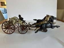 Carretel de mangueira vintage Harris ferro fundido três cavalos comprar usado  Enviando para Brazil
