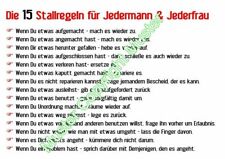 30x20 schild stallregeln gebraucht kaufen  Schleiden
